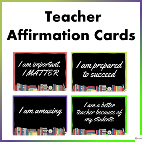 Teacher Affirmation Cards 8 Cover Page