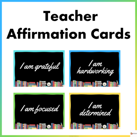 Teacher Affirmation Cards Cover Page 1