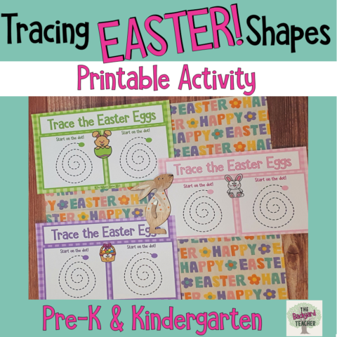 Tracing Easter Shapes For Pre K And Kindergarten 1