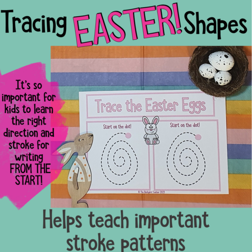 Tracing Easter Shapes For Pre K And Kindergarten 2