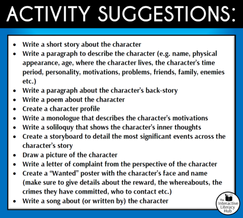Writing Activity Suggestions