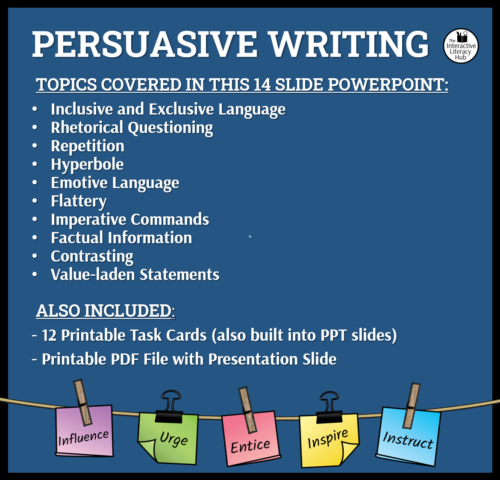 Persuasive Writing Powerpoint 3