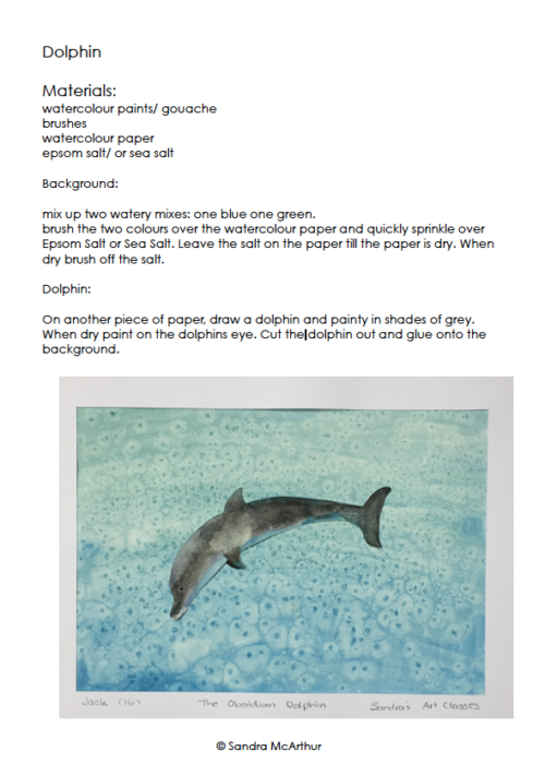 Watercolour Dolphin