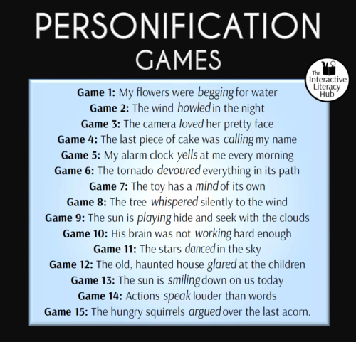 Personification Examples