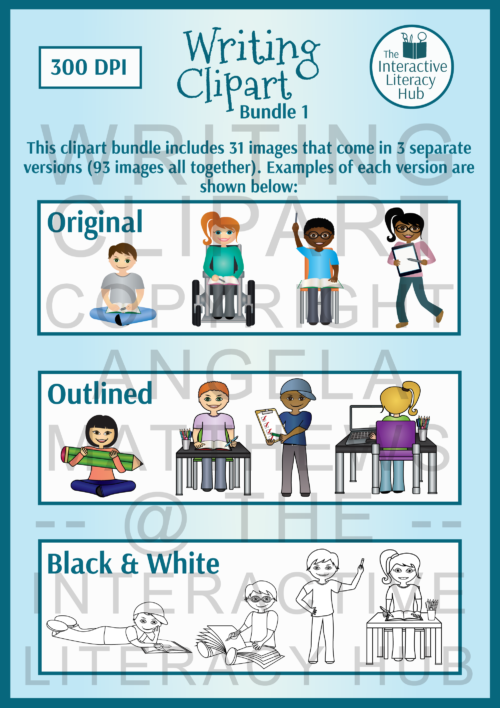 Writing Clipart Black And White