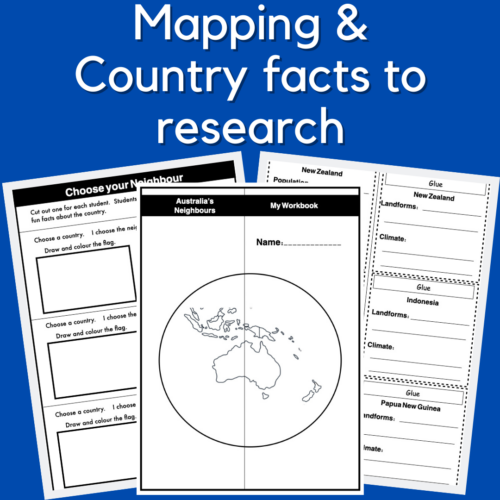 Australia'S Neighbours Mapping Worksheets