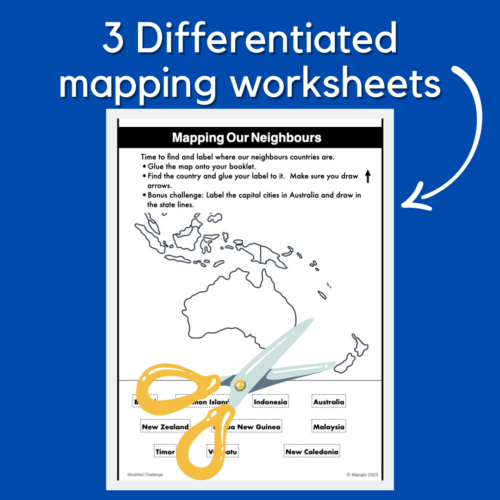 Australia'S Neighbours Differentiated Worksheets