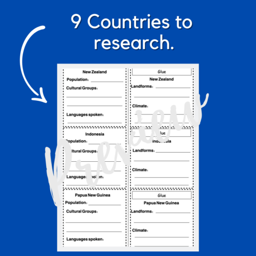 Australia'S Neighbours Research Worksheets