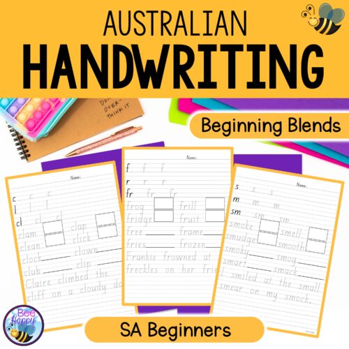 Australian Handwriting Practice Initial Blends Sa Cover
