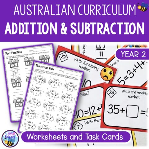 Australian Curriculum Maths Year 2 Unit 3 Addition And Subtraction Cover
