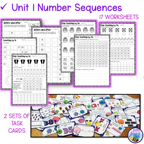 Year 1 Maths Number And Algebra Bundle Number Sequences