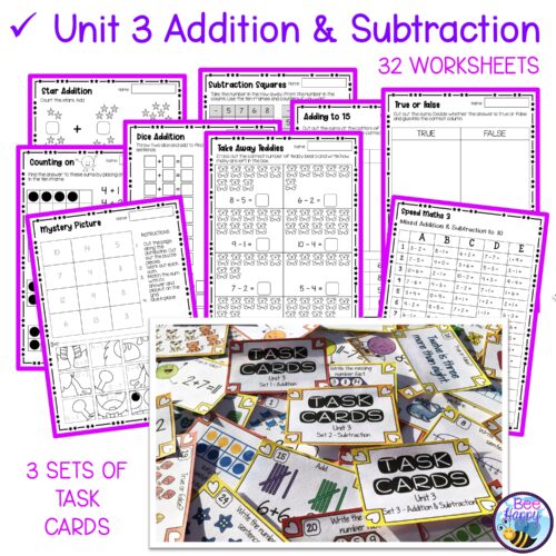 Year 1 Maths Number And Algebra Bundle Addition Subtraction