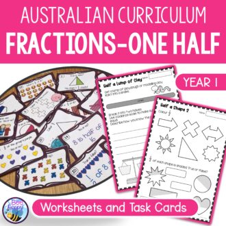 Australian Curriculum Year 1 Maths Fractions Cover