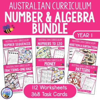 Year 1 Maths Number and Algebra Bundle Cover