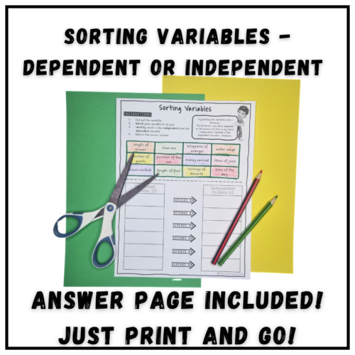 Sorting Variables. Independent Or Dependent