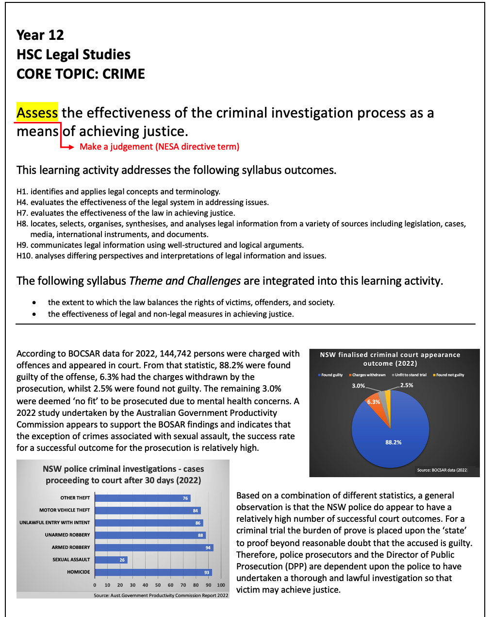 Assess The Effectiveness Of The Incriminal Investigation Process