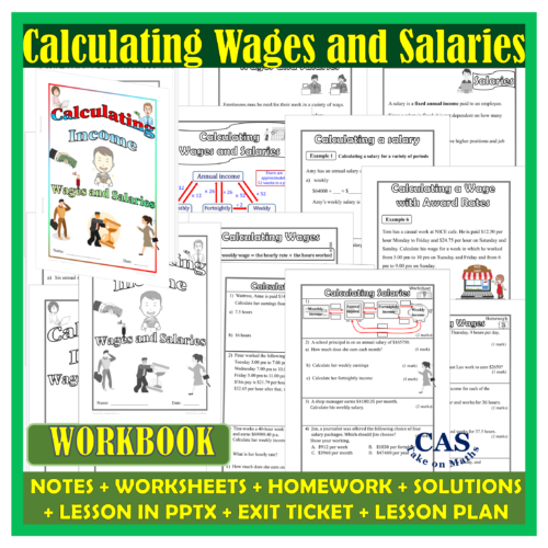Financial Maths | Calculating Wages and Salaries | Workbook | Exit ...