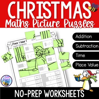 Christmas Maths Mystery Picture Puzzles Cover