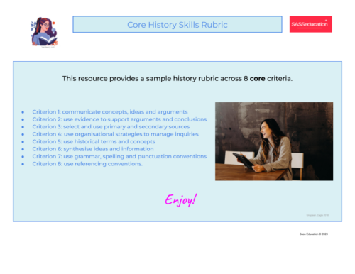 Core History Skills Rubric P2