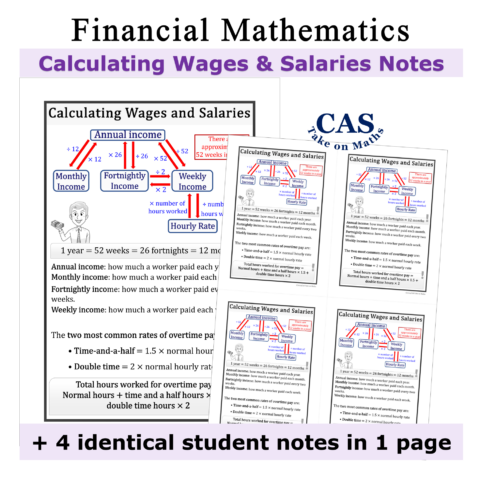 Financial Literacy - Calculating Wages And Salaries Notes - Financial Maths18