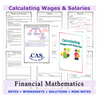 Financial Maths - Calculating Wages and Salaries Workbook - Financial Literacy 7218A