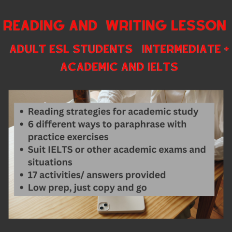 Ielts Academic Reading And Writing