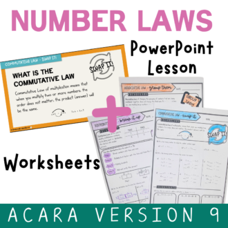 Number Laws - PowerPoint and Worksheet Bundle