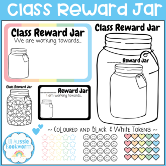 Class Reward Jar Square