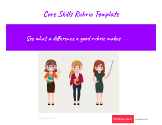 DRAFT BLANK TEMPLATE Core Skills Rubric COVER PAGE