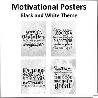 FINAL MOTIVATIONAL POSTER BLACK AND WHITE SET 4 COVER PAGE