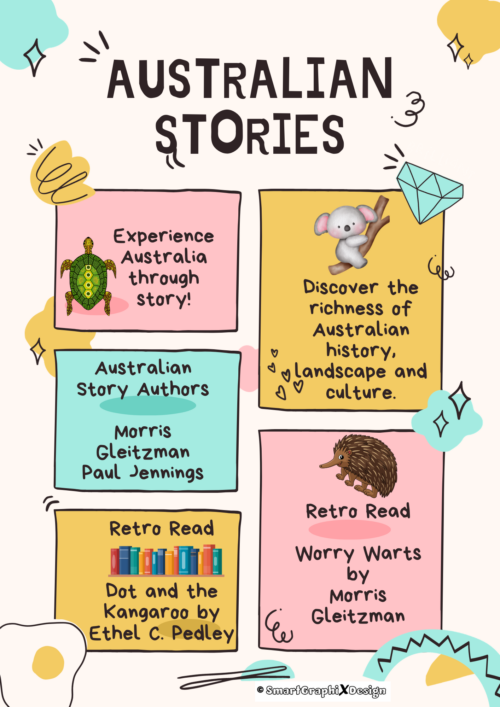 Genre Colour Block Australian Stories