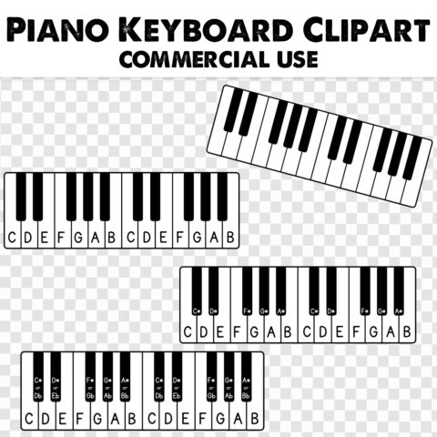 Piano Keyboard Clipart Cover Image
