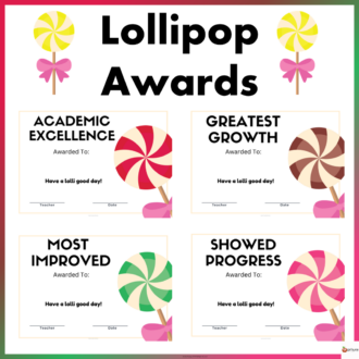 Loliipop awards cover page