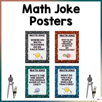 Math joke posters cover page