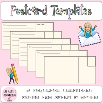 Post Card Template Cover