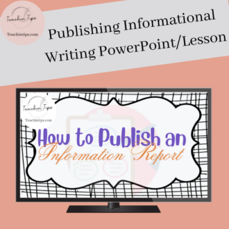 Publishing Informational Texts - PowerPoint/Lesson