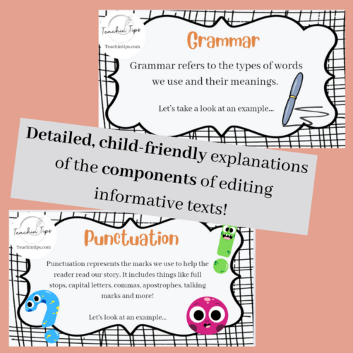 Editing Informational Texts Powerpoint/Lesson