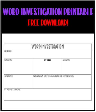 Word Investigation Thumbnail