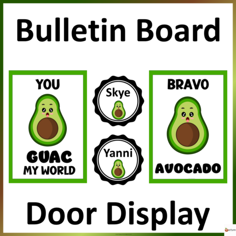 Avocado Bulletin Board Decor Display Cover Page