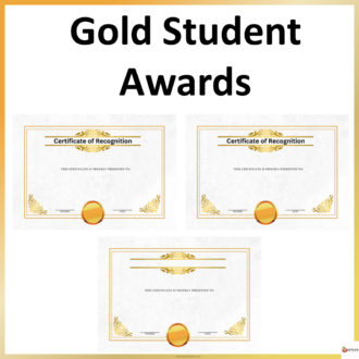 final certificate of recognition gold awards set 2 cover page