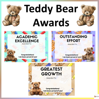 teddy bear awards cover page