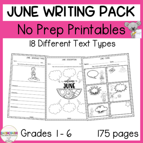 Writing Pack For June