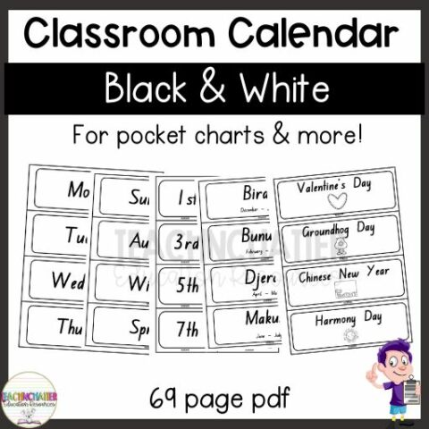 Calendar Classroom Set