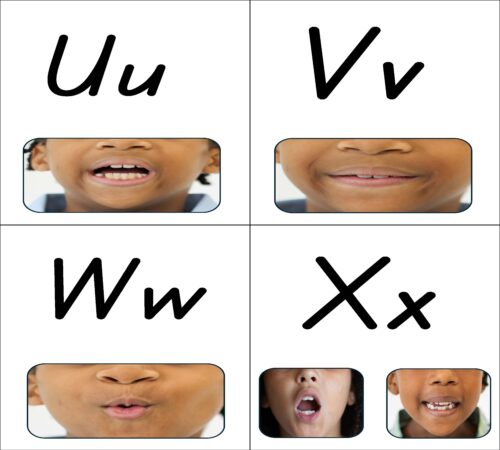 Alphabet Flashcards Mouth Photos Page 09