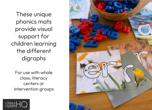 Traceable Digraph Mats - Hands On Digraph Posters | Science Of Reading Approved