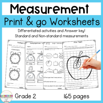 measurement worksheets year 2