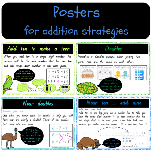 3 Maths Strategy Posters