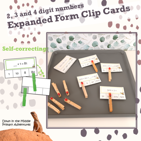 Expanded Form Clip Cards Thumbnail