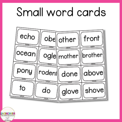 Alternative Pronunciation Word Cards