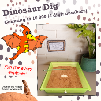 Dinosaur dig Counting to 10 000 Thumbnail